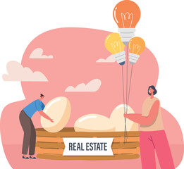 Real estate investment vector illustration