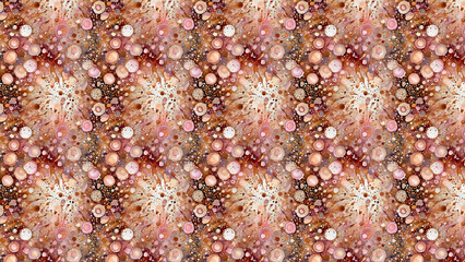 Abstract glitter explosion in rose gold and champagne hues