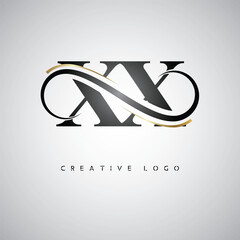  XX Creative Letter Logo with Infinity Symbol – Elegant Minimal Monogram Design for Premium Business Branding, Identity, and Modern Typography
