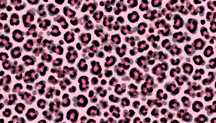 This is a seamless pattern featuring a pink leopard print design.