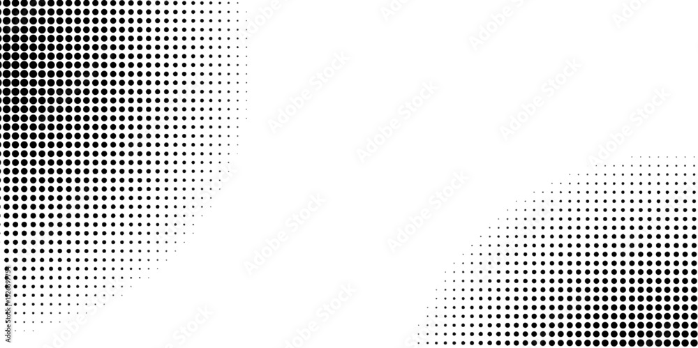 Wall mural basic halftone dots effect in gray and white color. halftone effect. halftone background. pop art, c