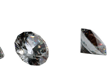 Sparkling Diamond: A close-up showcases the exquisite facets and radiant brilliance of a cut diamond, glistening with captivating reflections and timeless elegance.