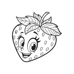 Tropical and Subtropical Fruits Coloring Book for Kids
