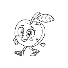 Tropical and Subtropical Fruits Coloring Book for Kids