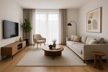 Fototapeta premium 3D House Illustration for Real Estate Business