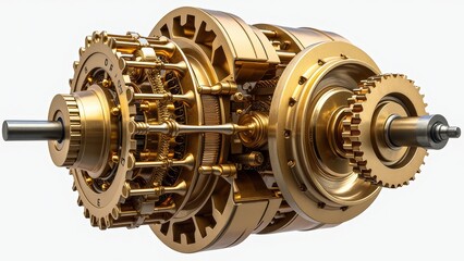 Golden mechanical device technology diagram