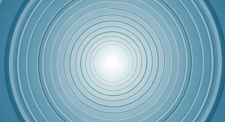 Serene Blue Concentric Circles: A Modern Abstract Background for Innovation and Focus