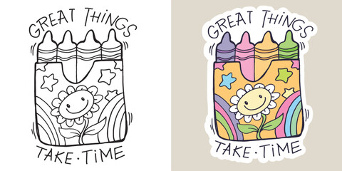 Cute hand drawn doodle lettering quote. Lettering for t-shirt design, mug print, bag print, clothes fashion. 100% hand drawn vector image.