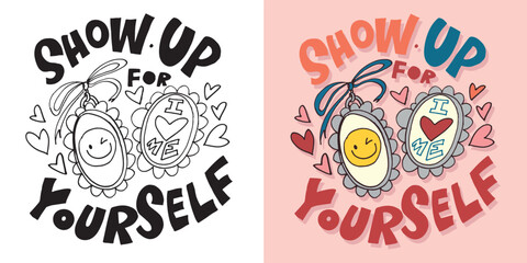 Cute hand drawn doodle lettering quote. Lettering for t-shirt design, mug print, bag print, clothes fashion. 100% hand drawn vector image.