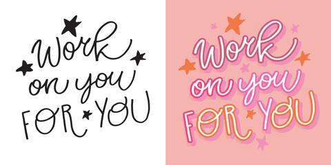 Cute hand drawn doodle lettering quote. Lettering for t-shirt design, mug print, bag print, clothes fashion. 100% hand drawn vector image.