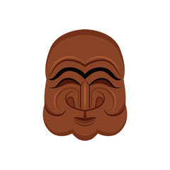 Vector of Korean traditional hahoetal mask