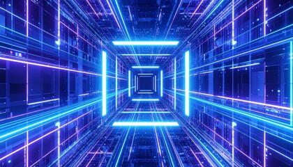 Obraz premium 3D rendered Illustration inside CPU electronic and digital hardware
