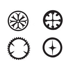 Obraz premium Circular Process and Directional Icons