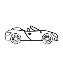 Obraz premium Open top car symbol illustration vector