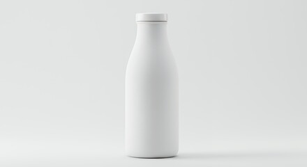 Blank white bottle mockup