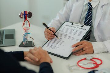 A doctor provides professional consultation on erectile dysfunction, discussing treatment options...