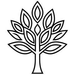 vector tree silhouette