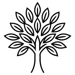 vector tree silhouette