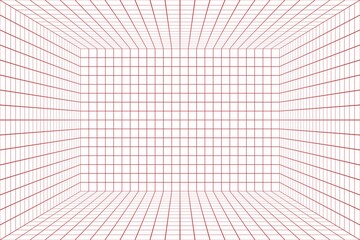 abstract geometric squares red background