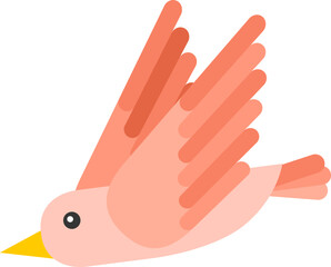 ollection of various bird species icons, vector cartoon illustration. Features swan, owl, raven, peacock, falcon, toucan, puffin.