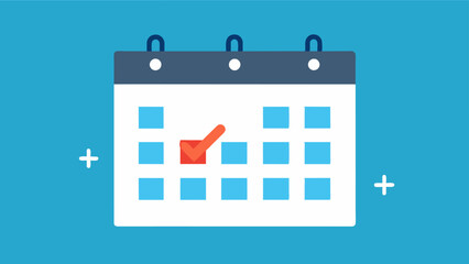 Neglected Responsibilities A solitary calendar with unmarked tasks and reminders reflects the difficulty in managing and prioritizing tasks that can arise from cognitive. Vector illustration