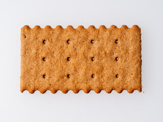 low-calorie sugar-free cracker on a white background
