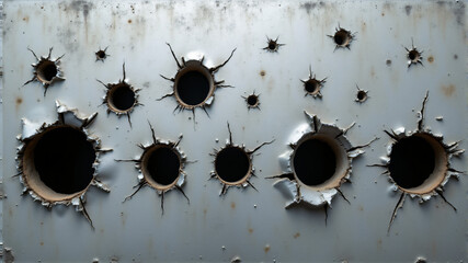 Bullet Hole Damage Close-Up