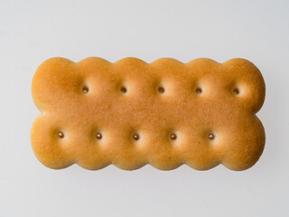 low-calorie sugar-free cracker on a white background
