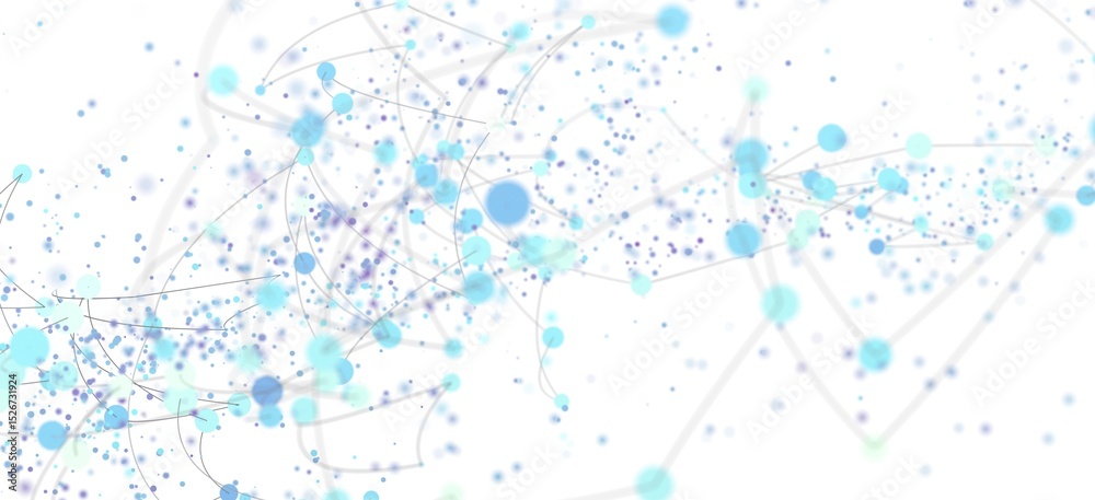 Aufkleber Abstract background image featuring a network of interconnected dots and lines. Perfect for technology, connection, and communication concepts.