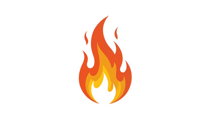 Isolated Fire Design Element Featuring Vivid Flames With Transparent Backdrop