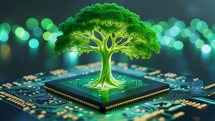 electronic circuit board with processor