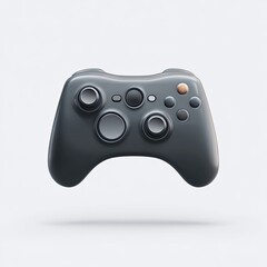 Modern, sleek game controller, isolated on a light background