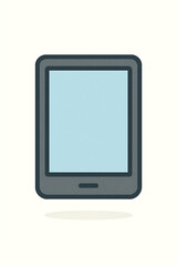 Tablet device icon representing technology and digital communication in modern interaction
