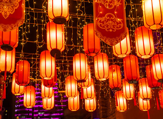 Tradition decoration lanterns of Chinese