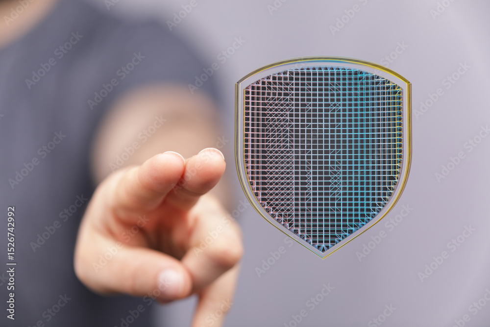 Aufkleber Secure your information with robust cybersecurity solutions.  Data protection and online safety.