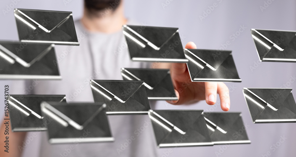 Poster Digital inbox overflowing?  See how to manage email overload and stay organized.