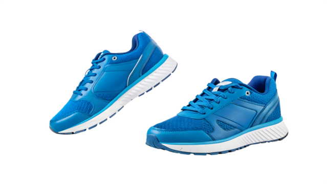 blue sport shoes