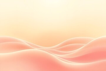 Abstract peach and cream waves background