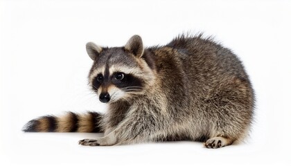 Fototapeta premium Adorable North American Raccoon Portrait Wild Animal, Furry, Cute, Wildlife