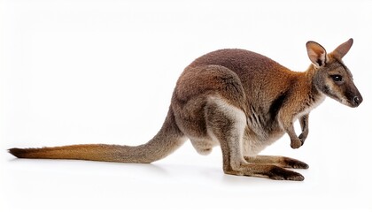 Agile Rednecked Wallaby Australian Marsupial, Wildlife Photo, Studio Shot