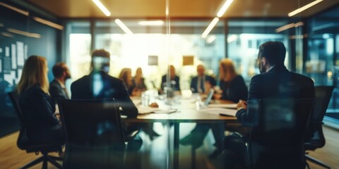 Fototapeta premium Business Meeting in a Modern Office