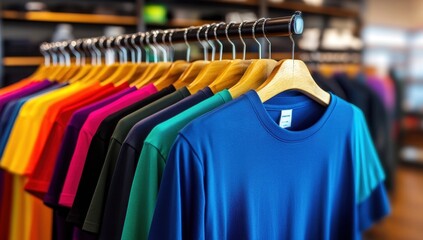 Obraz premium Vibrant T-Shirt Collection on Display