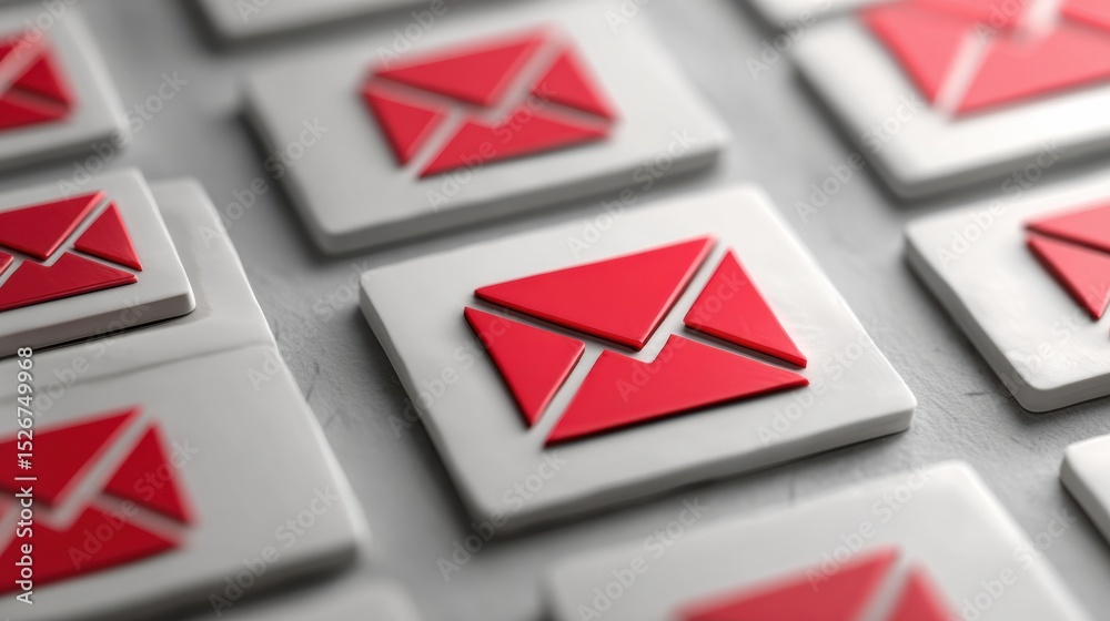 Poster scam messages flood email inbox while top section stays clean and organized