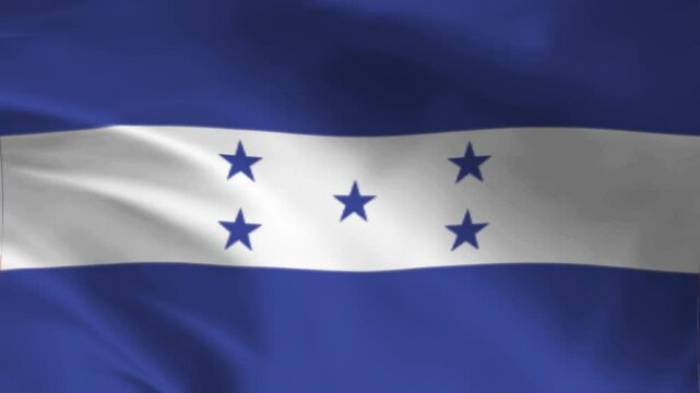  Honduras Flag Fullscreen Waving High-quality fullscreen animation of the Honduran flag waving. Perfect for educational content, national celebrations, and projects related to Honduras.