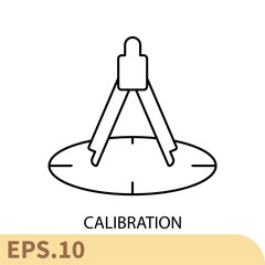 calibration icons  symbol vector elements for infographic web