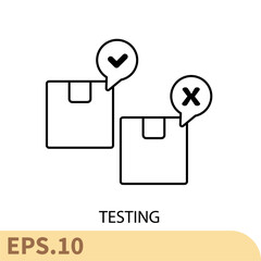 testing icons  symbol vector elements for infographic web