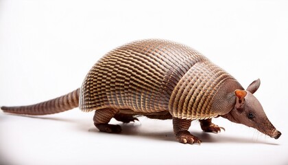 Obraz premium Ninebanded Armadillo Wildlife, Nature, Animal, Mammal, Shell, Creature, Scaly, Reptile, Bony, Closeu