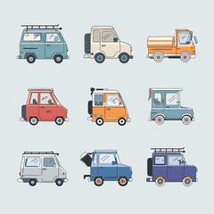 vector icons to vehicle fueling and charging a gasoline pump, an electric vehicle plug hydrogen mole
