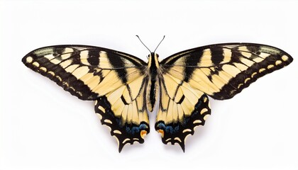 Fototapeta premium Eastern Tiger Swallowtail Butterfly Wings, Pattern, Colors, Insect, Nature, Beauty, Closeup, Specime