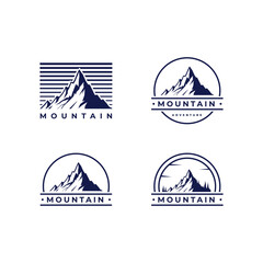 mountain logo, vector